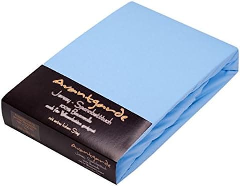 AVANTGARDE Spannbettlaken 180x200–200x220 cm, 40 cm Steg – 100% Jersey-Baumwolle 170 g/m², OEKO-TEX – passend für Boxspr