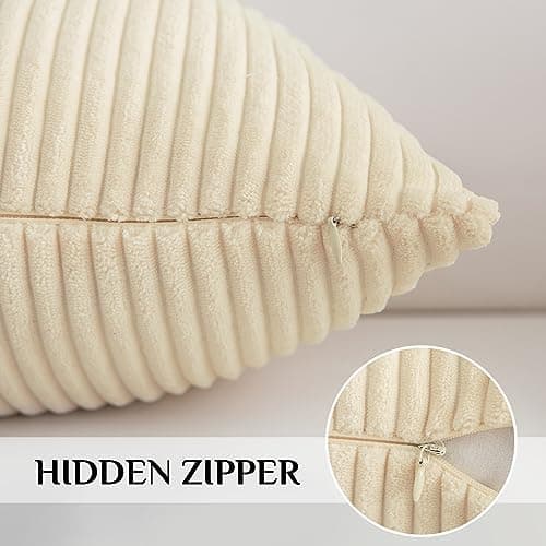 Softalker Kissenbezug 40x40 cm – 2er Set flauschig rosa, Dekokissenbezug für Sofa, Wohnzimmer & Schlafzimmer