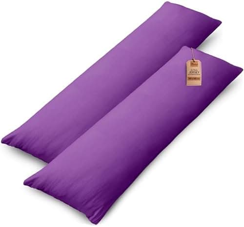 NatureMark Jersey Kissenbezüge – weich & atmungsaktiv, hautfreundlich – 40x40 cm, Anthrazit