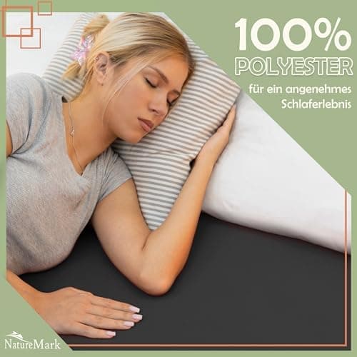 NatureMark Mikrofaser-Spannbettlaken 90x200–100x200 cm, türkis