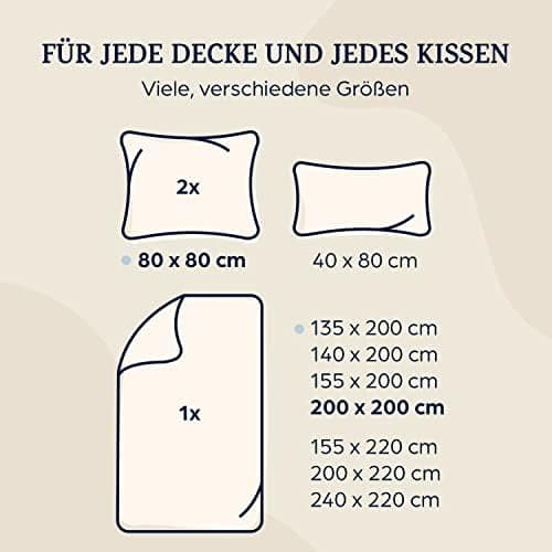 sleepwise Bettwäsche 135x200 Mikrofaser – ÖKO‑TEX zertifiziert, bügelfrei & knitterfrei, 2‑tlg. (inkl. 80x80 cm Kissenbe
