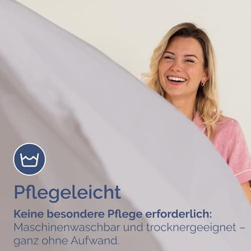 Spannbettlaken 180x200 cm – Extra tiefes Spannbetttuch bis 40 cm (16") – Weiche gebürstete Mikrofaser, knitterfrei & sch
