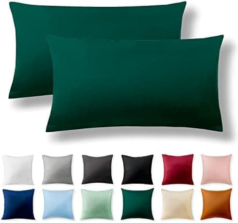 2er-Set Kissenbezüge 40 x 80 cm – Renforcé, 100% Baumwolle, superweich mit Reißverschluss, Babyrosa