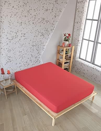 Vency Spannbettlaken 90x200 cm – 100% Baumwolle, für Matratzen bis 35 cm