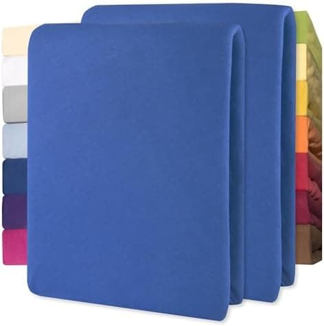 CelinaTex Jersey-Spannbettlaken 90x200–100x200 cm bis 26 cm Matratzenhöhe | 100% gekämmte Baumwolle | OEKO‑TEX STANDARD