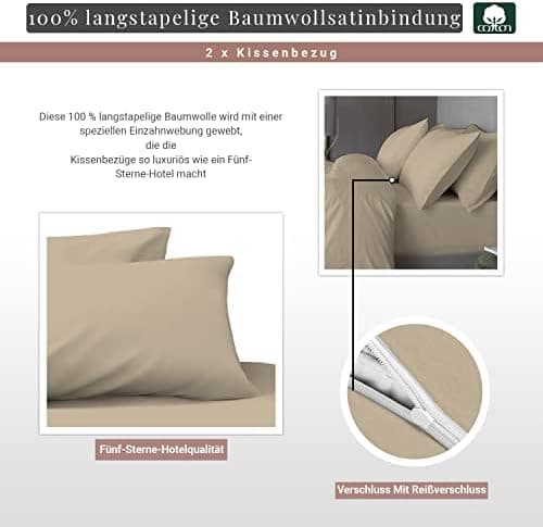 Pizuna Kissenbezüge 2er-Pack 40 x 80 cm Dunkelblau – 100% Langstapel-Baumwolle, 400 Fadenzahl