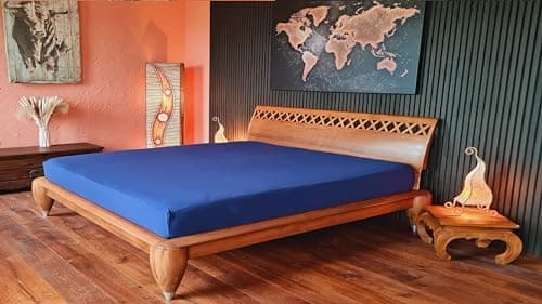 AVANTGARDE Spannbettlaken 180x200–200x220 cm, 40 cm Steg – 100% Jersey-Baumwolle 170 g/m², OEKO-TEX – passend für Boxspr