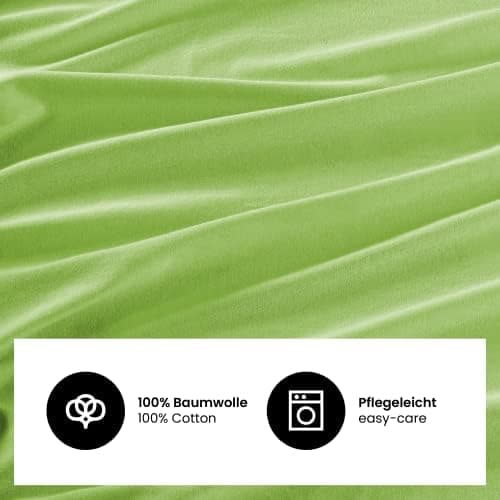 Jersey-Spannbettlaken 100% Baumwolle 180×200–200×200 cm