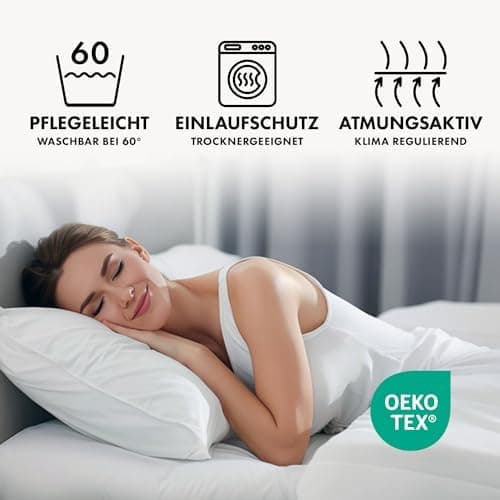 Jacobson Jersey-Spannbettlaken aus Baumwolle – OEKO-TEX STANDARD 100, 180x200–200x200 cm, Weiß