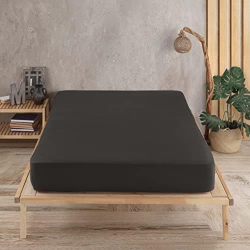 Vency Spannbettlaken 90x200 cm – 100% Baumwolle, für Matratzen bis 35 cm
