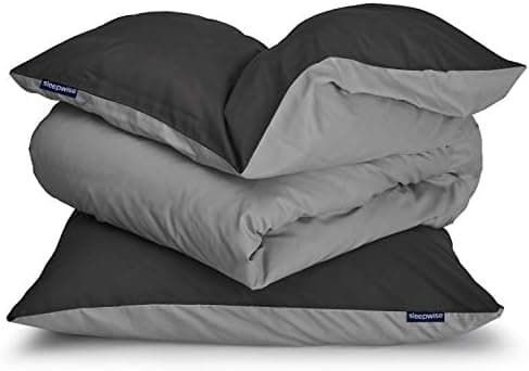 sleepwise Bettwäsche 135x200 Mikrofaser – ÖKO‑TEX zertifiziert, bügelfrei & knitterfrei, 2‑tlg. (inkl. 80x80 cm Kissenbe