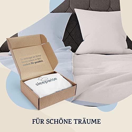 sleepwise Bettwäsche 135x200 Mikrofaser – ÖKO‑TEX zertifiziert, bügelfrei & knitterfrei, 2‑tlg. (inkl. 80x80 cm Kissenbe