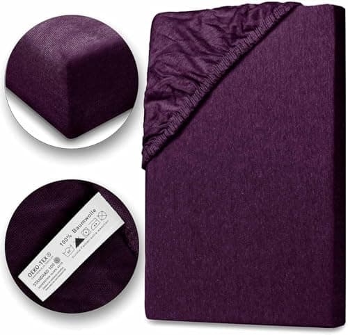 Julido Jersey-Spannbettlaken 140x200 cm – Baumwolle, OEKO-TEX® Standard 100, hautfreundlich & allergikergeeignet, Grün