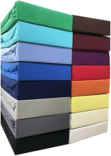 Leonado Vicenti Spannbetttuch – 100% Baumwolle Jersey, ÖKO‑TEX Standard 100 – 180×200–200×200 cm