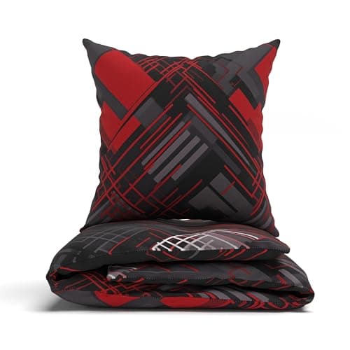 LARAWELL Bettwäsche-Set 135x200 Baumwolle