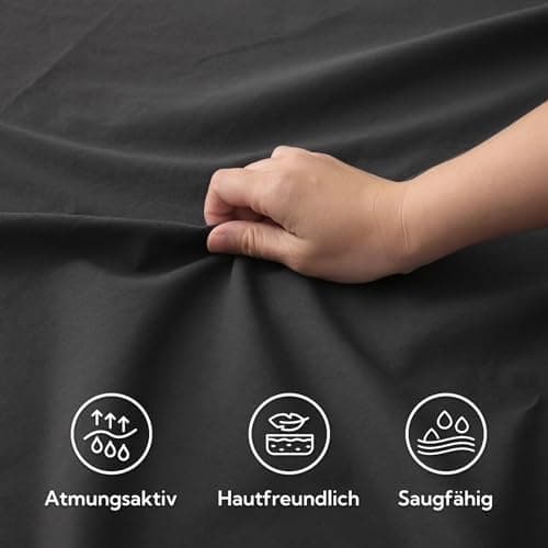 SOULFUL Spannbettlaken 120 x 200 cm (bis 25 cm Matratzenhöhe) – 100% gewaschene Baumwolle, atmungsaktiv & leinenartiger