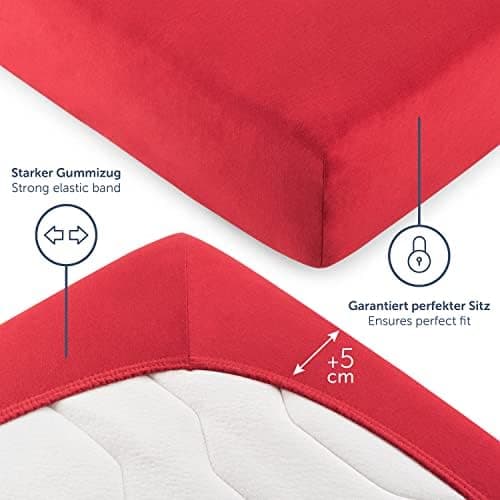 Blumtal® Premium Spannbettlaken 120x200 cm – 100% Baumwolle, OEKO‑TEX® STANDARD 100 – für Matratzen bis 25 cm