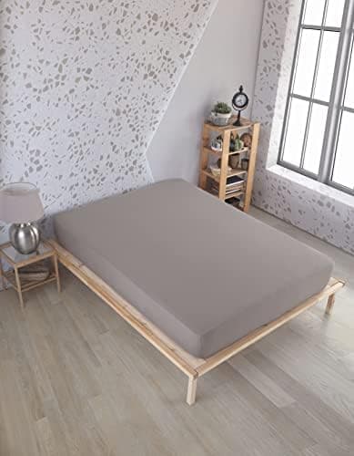 Vency Spannbettlaken 90x200 cm – 100% Baumwolle, für Matratzen bis 35 cm