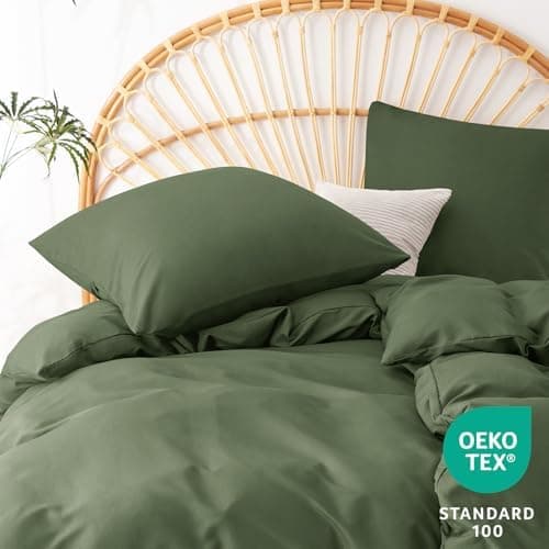 WAVVE Bettwäsche 135x200 – 4‑teiliges Mikrofaser‑Set Anthrazit (inkl. 2×80×80 cm Kissenbezüge) mit Reißverschluss, OEKO‑