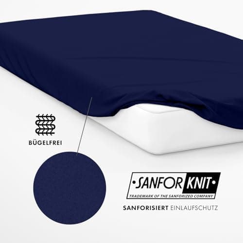 Jacobson Premium Frottee-Spannbettlaken aus Baumwolle, 200 g/m² (120–130 x 200 cm) – Grau