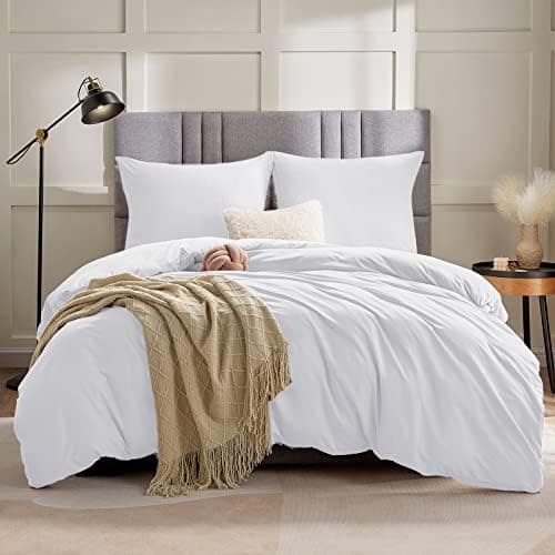 WAVVE Bettwäsche 135x200 – 4‑teiliges Mikrofaser‑Set Anthrazit (inkl. 2×80×80 cm Kissenbezüge) mit Reißverschluss, OEKO‑