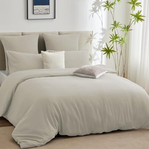 WAVVE Bettwäsche 135x200 – 4‑teiliges Mikrofaser‑Set Anthrazit (inkl. 2×80×80 cm Kissenbezüge) mit Reißverschluss, OEKO‑