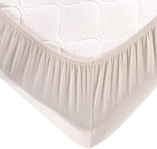 Vency Spannbettlaken 90x200 cm – 100% Baumwolle, für Matratzen bis 35 cm
