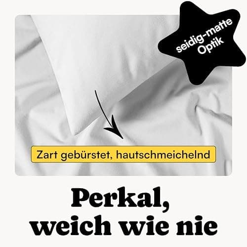 Perkal Kissenbezug Set 40x80 cm (2er) – 100% Bio-Baumwolle