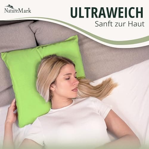 NatureMark Jersey Kissenbezüge – weich & atmungsaktiv, hautfreundlich – 40x40 cm, Anthrazit