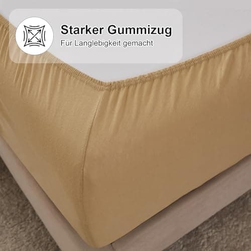 CELESTA Spannbettlaken 140 x 200 cm – 100% Baumwolle (OEKO‑TEX STANDARD 100) – für Matratzen bis 30 cm