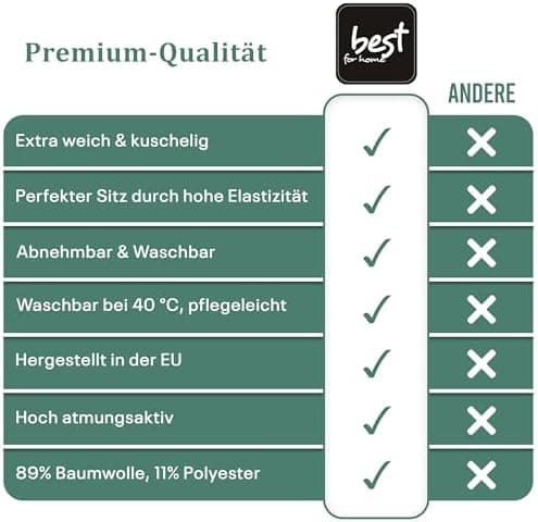 Elastisches Jersey-Spannbettlaken 90x180 cm – 100% Baumwolle, kuschelig warm
