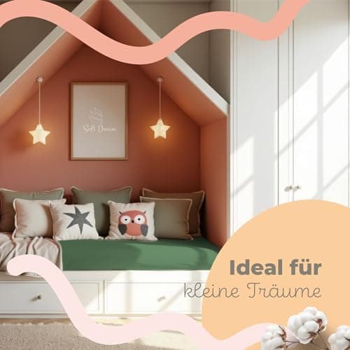 Soft Dream Spannbettlaken 90x200 cm Dunkelgrau – 100% gekämmte Baumwolle Jersey – für Kinder- & Juniorbett