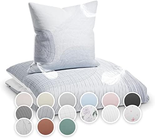 sleepwise Bettwäsche 135x200 Mikrofaser – ÖKO‑TEX zertifiziert, bügelfrei & knitterfrei, 2‑tlg. (inkl. 80x80 cm Kissenbe