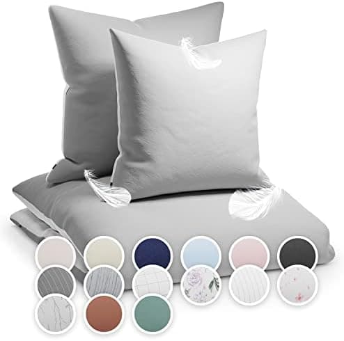 sleepwise Bettwäsche 135x200 Mikrofaser – ÖKO‑TEX zertifiziert, bügelfrei & knitterfrei, 2‑tlg. (inkl. 80x80 cm Kissenbe