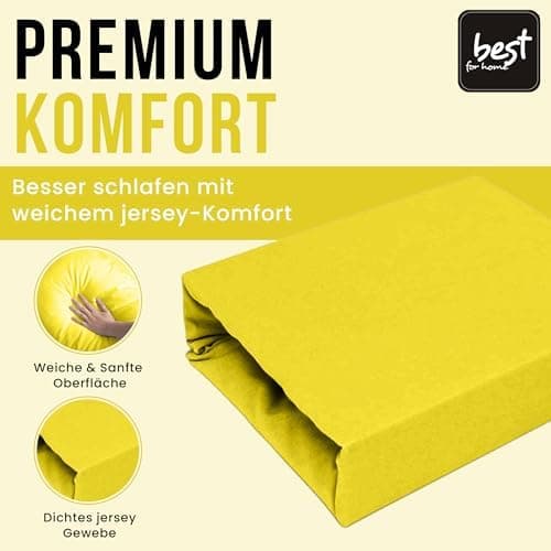 Elastisches Jersey-Spannbettlaken 90x180 cm – 100% Baumwolle, kuschelig warm