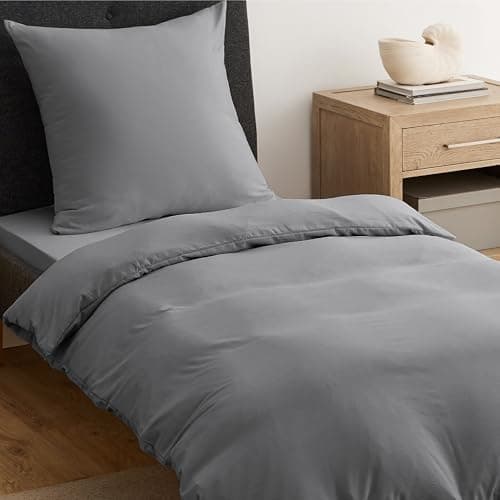 BEDSURE Bettwäsche 135x200 4‑teilig – Weiches Baumwoll‑Feeling Bettwäsche‑Set 135 x 200 cm, inkl. 2 Kissenbezüge 80x80,