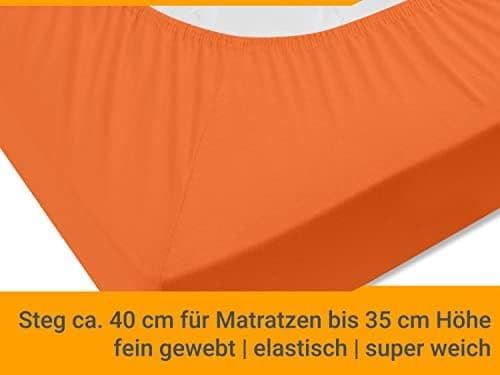Jersey-Spannbetttuch – 100% Baumwolle, 180–200 x 200 cm