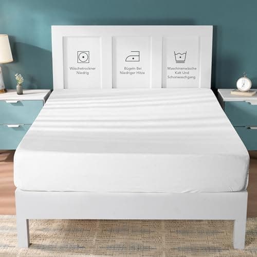 Utopia Bedding Jersey-Spannbettlaken 120 x 200 cm (25 cm) – Anthrazit, Baumwollmischung