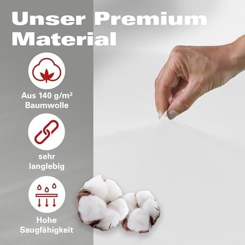 BaSaTex Bio-Jersey Spannbettlaken 120x200 cm – 100% Bio-Baumwolle, GOTS-zertifiziert – Taupe