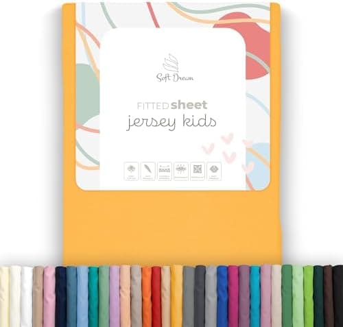 Soft Dream Spannbettlaken 90x200 cm Dunkelgrau – 100% gekämmte Baumwolle Jersey – für Kinder- & Juniorbett