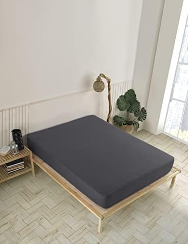 Vency Spannbettlaken 90x200 cm – 100% Baumwolle, für Matratzen bis 35 cm