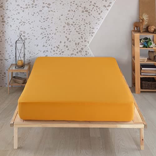Vency Spannbettlaken 90x200 cm – 100% Baumwolle, für Matratzen bis 35 cm