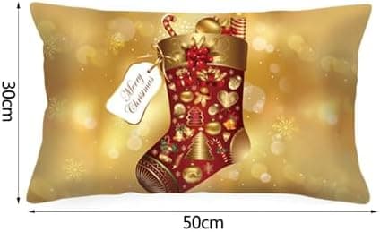 4er Set Kissenbezüge Weihnachten 40×80 cm – festliche Kissenhüllen für Sofa & Wohnzimmer