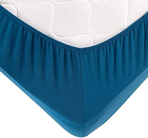 Vency Spannbettlaken 90x200 cm – 100% Baumwolle, für Matratzen bis 35 cm