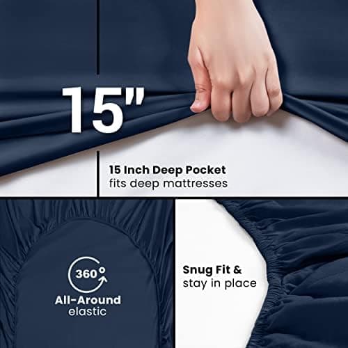Utopia Bedding 2er-Set Spannbettlaken 140 x 200 cm – OEKO-TEX MADE IN GREEN zertifiziert – 35 cm Tiefe Tasche