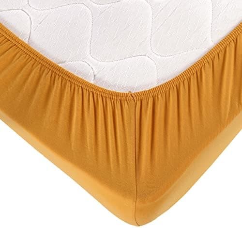 Vency Spannbettlaken 90x200 cm – 100% Baumwolle, für Matratzen bis 35 cm