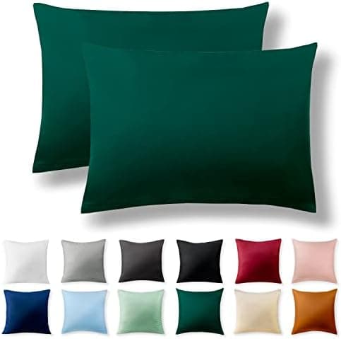2er-Set Kissenbezüge 40 x 80 cm – Renforcé, 100% Baumwolle, superweich mit Reißverschluss, Babyrosa