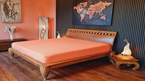 AVANTGARDE Spannbettlaken 180x200–200x220 cm, 40 cm Steg – 100% Jersey-Baumwolle 170 g/m², OEKO-TEX – passend für Boxspr