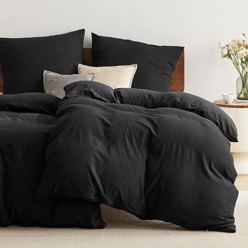 BEDSURE Bettwäsche 135x200 4‑teilig – Weiches Baumwoll‑Feeling Bettwäsche‑Set 135 x 200 cm, inkl. 2 Kissenbezüge 80x80,