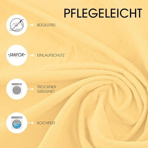 CelinaTex Jersey-Spannbettlaken 90x200–100x200 cm bis 26 cm Matratzenhöhe | 100% gekämmte Baumwolle | OEKO‑TEX STANDARD